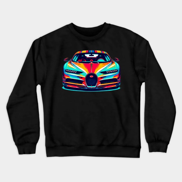 Bugatti Chiron Crewneck Sweatshirt by Vehicles-Art